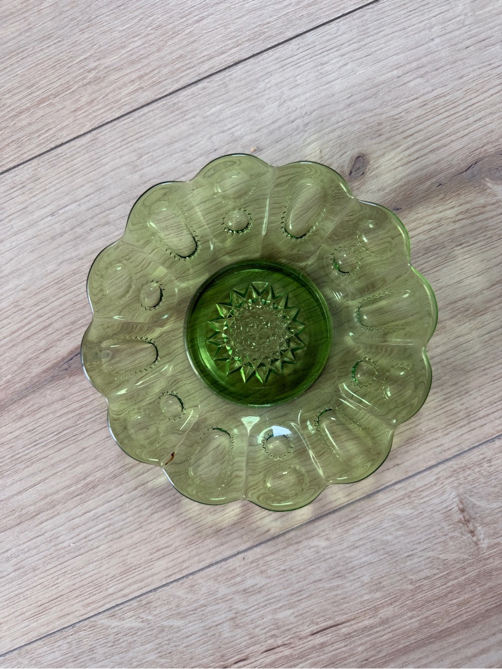 Small Vintage Green Trinket Dish